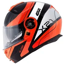 Capacete Givi X21 Globe Preto/Laranja (Articulado)