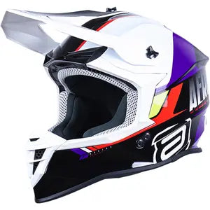 Capacete ASW R3 Evade - Preto/Roxo/Branco