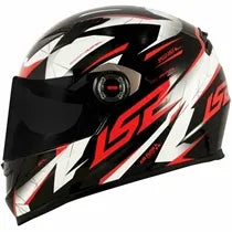 Capacete LS2 FF358 Draze Preto/Branco/Vermelho