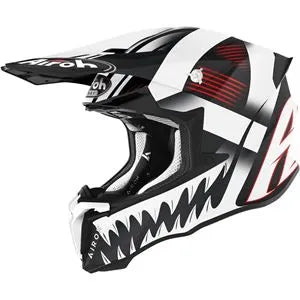 Capacete Airoh Twist 2.0 Mask Preto/Branco Fosco