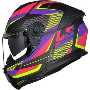 Capacete LS2 Stream 2 Road - Preto/Rosa Fosco