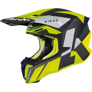 Capacete Airoh Twist 2.0 Lift Amarelo/Azul Fosco