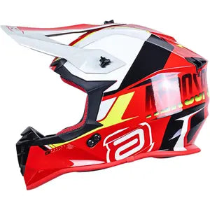 Capacete ASW R3 Evade - Vermelho/Preto/Cinza/Amarelo