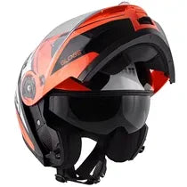 Capacete Givi X21 Globe Preto/Laranja (Articulado)