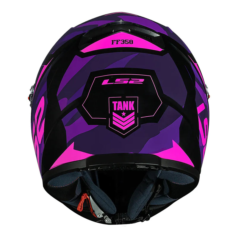 LS2 CLASSIC FF358 TANK ROXO