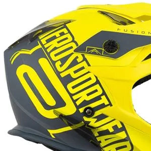 Capacete ASW Fusion Sawn - Amarelo Fluor/Cinza