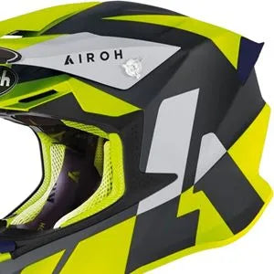 Capacete Airoh Twist 2.0 Lift Amarelo/Azul Fosco