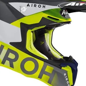 Capacete Airoh Twist 2.0 Lift Amarelo/Azul Fosco