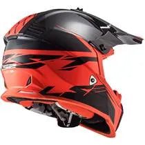 Capacete LS2 MX437 Fast Roar - Preto/Vermelho