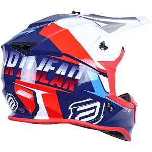 Capacete ASW R3 Evade - Azul/Vermelho/Branco