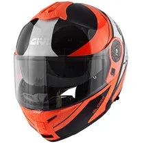 Capacete Givi X21 Globe Preto/Laranja (Articulado)