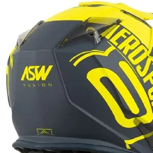 Capacete ASW Fusion Sawn - Amarelo Fluor/Cinza