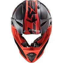 Capacete LS2 MX437 Fast Roar - Preto/Vermelho