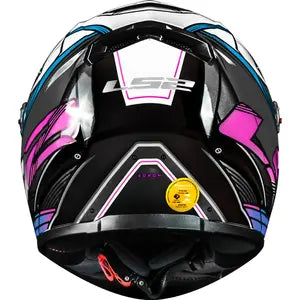 Capacete LS2 FF358 Xdron - Branco/Rosa/Azul Cyan