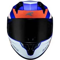 Capacete Race Tech Sector Exilio - Azul/Laranja Fosco