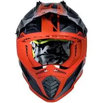 Capacete LS2 MX437 Fast Roar - Preto/Vermelho