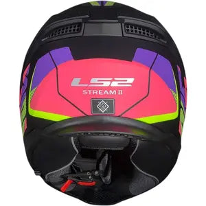 Capacete LS2 Stream 2 Road - Preto/Rosa Fosco