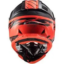 Capacete LS2 MX437 Fast Roar - Preto/Vermelho